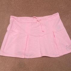 This Is A Brand New Skirt, This Is A Lightweight Sweat Material Casual Tennis Skirt With Pockets, Pink Tennis Skirt With Pockets For Spring, Casual Relaxed Cotton Tennis Skirt, Casual Pink Cotton Tennis Skirt, Melody Outfit, My Melody Outfit, Sweet 16 Parties, Pink Sugar, Pink Skirt