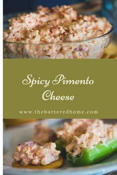 the recipe for spicy pimentoo cheese is shown