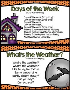 two posters with different types of weather and the words what's the weather?