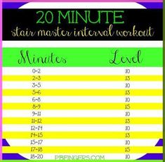 the 20 minute star master intervals workout