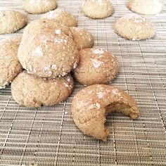 some cookies are sitting on a cooling rack