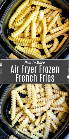 air fryer frozen french fries in an air fryer