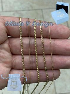 Choose Your Style: Rope,Figaro,Box,Cuban All Genuine 14K Gold Guaranteed. Stunning necklaces to add to your jewelry collection. Makes an amazing gift  for anyone. Add your favorite charms or wear it alone. These are all Genuine Solid 14K Gold, Not plated or filled 14K Solid Yellow Gold Box Necklace Chain 0.5mm 16'' 18'' 20'' 22'' 24'' Average Weights: 16" 1.00 Grams 18" 1.10 Grams 20" 1.15 Grams 22" 1.25 Grams 24" 1.30 Grams 26'' 1.35 Grams 28'' 1.45 Grams 30'' 1.65 Grams Lock: Lobster Clasp 14K Luxury Figaro Chain Jewelry As Gift, Luxury Figaro Chain Jewelry For Gift, Rectangular Gold Plated Box Chain Jewelry, Figaro Link Chain Jewelry Gift, Yellow Gold Cuban Link Jewelry Gift, Gold Rectangular Curb Chain Necklace, Fine Jewelry Gift Curb Chain Necklace, 14k Gold Figaro Chain Jewelry Gift, Fine Jewelry Curb Chain Necklace Gift