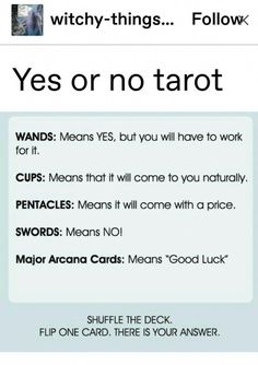 Transmutation Ward, Yes No Tarot, Yes Or No Tarot, Kartu Tarot, Tarot Interpretation, Tarot Cards For Beginners