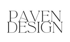 the words raven design in black and white