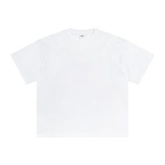 A-140-white Classic Oversized Tops For Everyday, Plain Drop Shoulder Tops For Streetwear, Simple Oversized T-shirt, Oversized Simple Cotton Top, Simple Oversized Cotton Top, Simple Oversized Short Sleeve Tops, Oversized Plain Crew Neck Shirt, Oversized White Plain Tops, Oversized Simple White Top