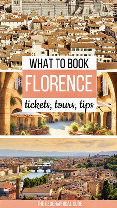 what to do in florence, italy with text overlay that reads what to book for the