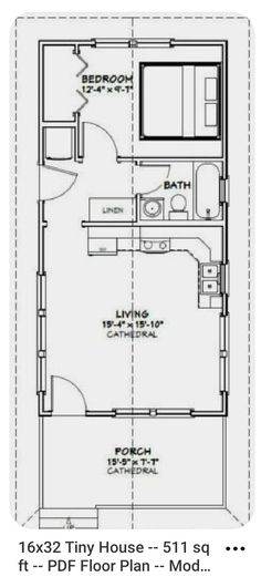 the floor plan for a small house