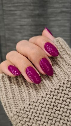 Raspberry Nails, Berry Nails, Dark Pink Nails, Purple Nail