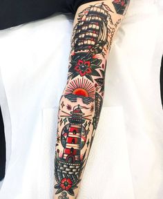 a person with a tattoo on their arm