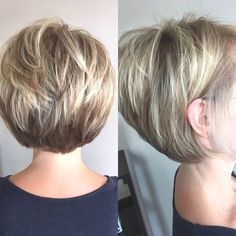 Bob Pendek, Short Hair Model, Short Hairstyles For Thick Hair, Best Short Haircuts, Short Bob Haircuts, Layered Bob, Short Blonde