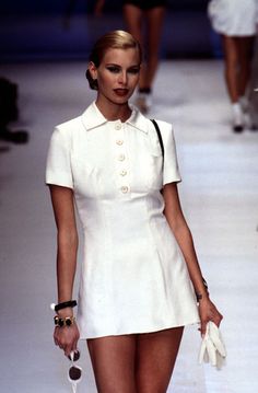 Christian Dior Runway, Niki Taylor, Vintage Runway, Dior Dress, Estilo Preppy