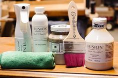 several different types of hair care products on a table