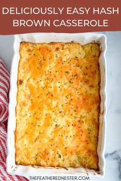 Hash Brown Casserole is a creamy, cheesy, and comforting dish that’s perfect for any occasion! Whether you’re preparing breakfast, brunch, or a hearty side dish for dinner, this recipe is easy to make and always a crowd-pleaser. Save this recipe to add a touch of comfort food magic to your table. Hashbrown Casserole With Cream Of Chicken Soup, Breakfast Casserole Shredded Potatoes, Shredded Hashbrown Recipes, Hashbrown Casserole Easy, Brown Cheese, Cheesy Hashbrown, Homemade Hashbrowns, Potatoe Recipes, Hashbrown Casserole Recipe