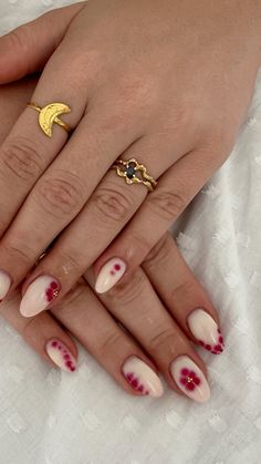 Winter Nails Blooming Gel, Nail Inspo Trendy Blooming Gel, Valentines Day Nails Blooming Gel, Red Nails Blooming Gel, Christmas Nails With Blooming Gel, Winter Blooming Gel Nails, Christmas Nails Blooming Gel, Christmas Blooming Gel Nails, Blooming Gel Christmas Nails