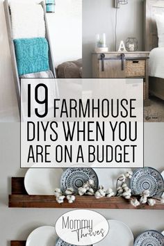 Mar 9, 2020 - The beauty of farmhouse decor is you can do it without breaking the bank just by doing a DIY or two. These options are beautiful and easy to do. Budget Farmhouse, Farmhouse House, Diy Simple, Décor Boho, Household Furniture, Diy Farmhouse