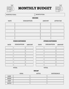 a printable budget sheet for small businesses