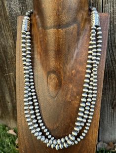 Southwestern Sterling Silver Multi Strand Pearls Bead Necklace Total length: 22 Inch Bead sizes: 6mm, 7mm, 8mm Weight: 99 grams Best Offers Accepted! Bead Sizes, Multi Strand, Bead Necklace, Sterling Silber, Pearl Beads, Etsy Accessories, Beaded Necklace, Accessory Gift, Jewelry Necklaces