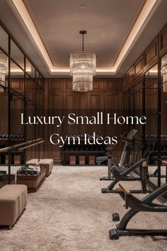 the luxury small home gym ideas are great for those who want to work out with their own personal training equipment