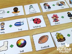 these matching cards are perfect for beginning and ending sounds