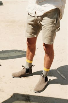 Blundstones With Shorts, Blundstone Boots Outfit, Blundstone Boots Mens, Socks Outfit Men, Blundstone Style