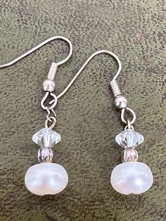 Faux pearl earrings Faux Pearl Earrings, Faux Pearl, Favorite Jewelry, Beaded Jewelry, Jewelry Earrings Dangle, Pearl Earrings, Etsy Earrings, Dangle Drop Earrings, Dangle Earrings