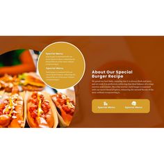 an image of a website page with food items on the table and in the background