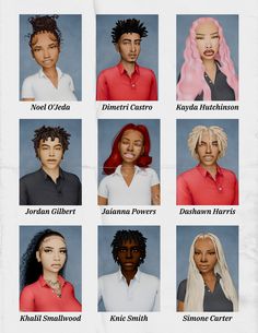 an image of people with different colored hair