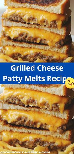 grilled cheese patty melts recipe with fries