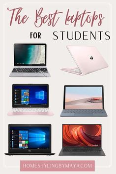 laptops with the words best laptops for students