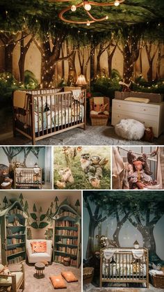 #homedecor, #interiordesign, #homedesign, #decor inspiration Pixie Hollow Nursery, Cottagecore Nursery Ideas, Fairycore Nursery, Fairy Garden Nursery Theme, Whimsical Baby Nursery, Hobbit Nursery, Enchanted Forest Nursery Theme, Forest Baby Rooms, Baby Girl Room Ideas