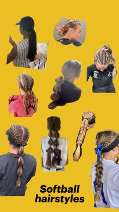 softball hairstyles Softball Curly Hairstyles, Curly Softball Hairstyles, Catcher Hairstyles Softball, Cute Softball Hairstyles, Softball Hair Styles, Cute Sporty Hairstyles, Softball Hair, Softball Hairstyles, Softball Quotes