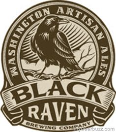 the logo for black raven brewing, which is located in washington artisan ales