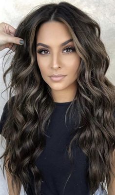 Birthday Wig Hairstyles, Highlights Ombre, Highlights For Brunettes, Summer Hair Highlights, Summer Balayage, Brunette Hair With Highlights, Highlights Blonde