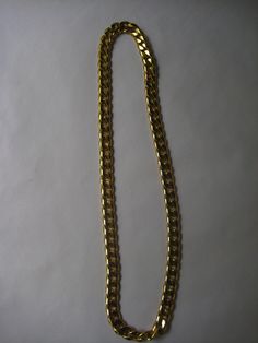 Very nice gold plated chain,thick links, 60 cm in length. New condition perfect. Tracked and insured postage from France. Gold Cuban Link Chain Necklace, Gold Plated Curb Chain Link Necklace, Formal Cuban Link Gold-tone Chain Necklace, Formal Gold-tone Cuban Link Chain Necklace, Gold Cuban Link Necklace, Classic Chunky Cuban Link Necklace, Gold Chain Link Necklace For Formal Occasions, Gold-plated Cuban Link Necklace, Gold Metal Cuban Link Chain Necklace