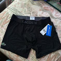 Men’s Lacoste Colours Underwear Boxer Briefs Black New With Tags Medium Black Athleisure Boxer Briefs, Black Moisture-wicking Casual Boxer Briefs, Mens Innerwear, Socks Men, Tomboy Outfits, Boxer Briefs, Mens Socks, Black Green, Briefs