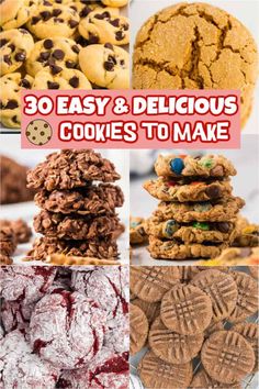 30 easy and delicious cookies to make