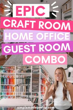 the epic craft room home office guest room combo is featured in this post - it - yourself photo