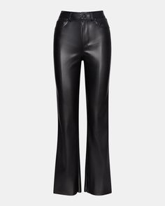 Straight Faux Leather Pant 100% Polyurethane Wipe Clean with Damp Cloth Black Lether, Jeans Styling, Steve Madden Store, Straight Leg Pant, Apparel Merchandising, Leather Pant, Leather Jeans, Faux Leather Pants, Sweaters Knitwear