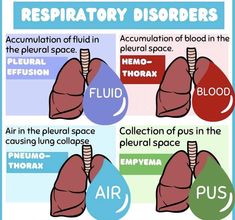 a poster with the words, respiratory disorders and an image of