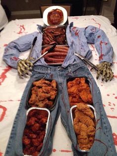 an image of food in the shape of zombies