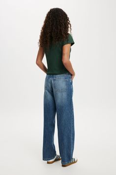 Low Rise Straight JeanCotton On Women - Low Rise Straight Jean - Pure BlueCotton On | Women | Clothing | JeansCotton On | Women | Clothing | JeansCotton On | Women | Clothing | Jeans Size 20 Women, Denim Jumper, Trouser Outfits, Clothing Jeans, Blouse Jeans, Cargo Jacket, Denim Coat Jacket, Swimsuit Cover Ups, Short Shirts