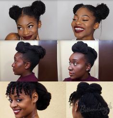 Updo Cabello Natural, Chignon Simple, Medium Natural Hair Styles, Easy Updo Hairstyles, 4c Natural Hair, Natural Hair Styles Easy, Athletic Hairstyles