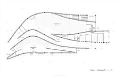 an architectural drawing shows the various sections of a building that are connected to each other