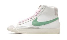 Blazer Mid '77 PRM DO9787 100 Blazer 77, Green Coconut, Nike Blazers, Nike Blazer Mid 77, Fresh Sneakers, Nike Blazer Mid, Nike Blazers Mid, Fresh Shoes, Green Blazer