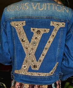 Jean Jacket Diy Upcycling Ideas, Blinged Out Denim Jacket, Bedazzled Jeans Jackets, Luxury Embellished Denim Jacket For Fall, Customizable Cute Denim Jacket, Luxury Denim Jacket With Patches, Stack Jeans