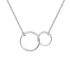 PRICES MAY VARY. With a interlocking double circles design, represents the infinite love shared between mother & daughter or son/sisters/ friendship/lovers. Express your love for your mom/daughter/best friend/sister/lover with this sterling silver circles necklace. It will be wonderful when you wear this necklace with your beautiful outfit in normal days or special occasions. The necklace is made of 925 Sterling Silver, Nickel Free, Lead Free. It will be a perfect gift for your grandma, wife, si Double Circle Necklace, Christmas Jewelry Gift, Circles Design, Circles Necklace, Best Friends Sister, Mother Daughter Necklace, Daughter Jewelry, Daughter Necklace, Jewelry Fashion Trends