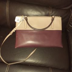 Coach Calls It Oxblood Make An Offer Modern Purple Rectangular Satchel, Modern Rectangular Purple Satchel, Purple Office Crossbody Shoulder Bag, Elegant Rectangular Color Block Bag, Coach Purple Shoulder Satchel, Coach Purple Satchel With Detachable Strap, Purple Coach Satchel With Detachable Strap, Coach Rogue, Canvas Travel Bag