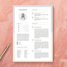 Resume Designs: 11+ Stunning Resume Design Ideas | Resume design, Resume design  resume references Graphic Design Resume Creative, Minimal Resume Design, Free Resume Templates, Resume References, Minimal Resume, Job Cover Letter, Design Resume