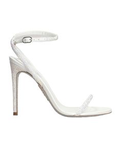 Rene Caovilla, White Leather, Women's Shoes Sandals, Ankle Strap, Shoes Sandals, Top Brands, In Italy, Women Shoes, Italy